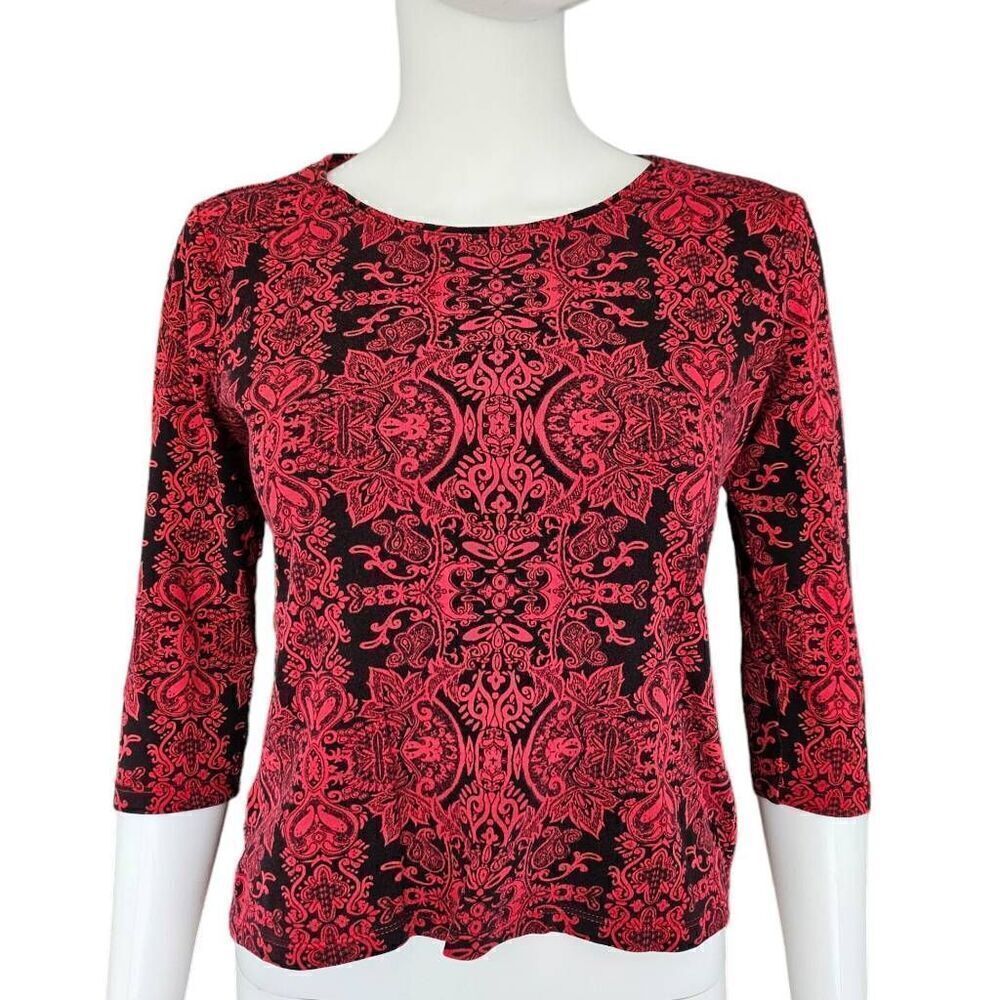 whimsigoth patterned baby tee - Picture 2 of 4